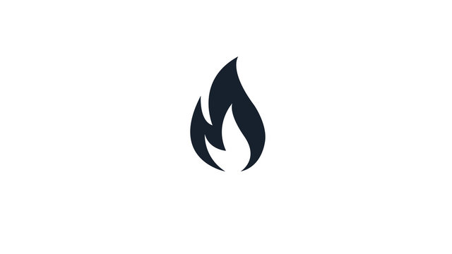 fire flames black  icon