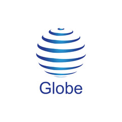 globe logo and icon Vector design Template-Vector