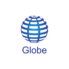 globe logo and icon Vector design Template-Vector
