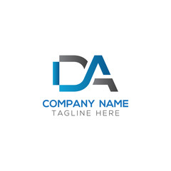 Initial DA Letter Logo With Creative Modern Business Typography Vector Template. Creative Letter DA Logo Vector.
