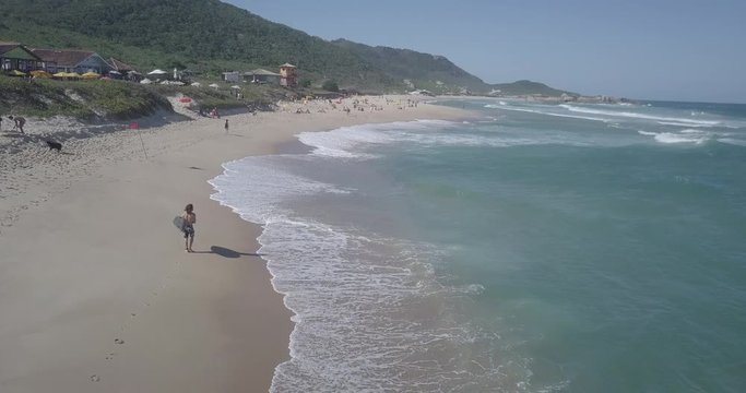 Paisagem Praia Mole Surf Florian&oacute;polis Santa Catarina Brasil