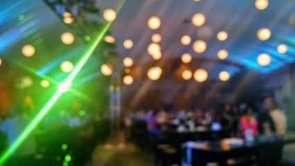 Party lights at night