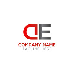 Initial DE or AE Letter Logo With Creative Modern Business Typography Vector Template. Creative Letter DE or AE Logo Vector.