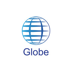 globe logo and icon Vector design Template-Vector