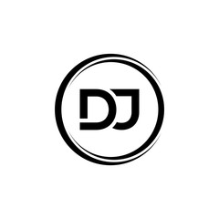 Initial DJ Letter Logo With Creative Modern Business Typography Vector Template. Creative Letter DJ Logo Vector.