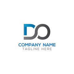 Initial DO Letter Logo With Creative Modern Business Typography Vector Template. Creative Letter DO Logo Vector.