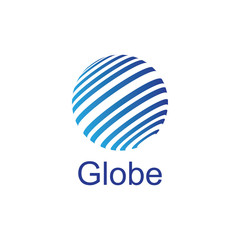 globe logo and icon Vector design Template-Vector