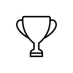 Trophy icon. Design template vector