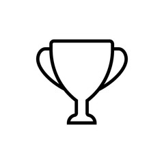 Trophy icon. Design template vector