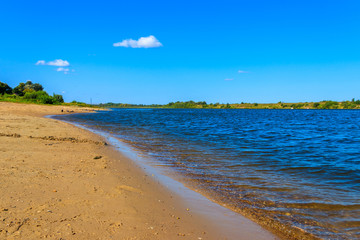 View of the Oka river in Russia