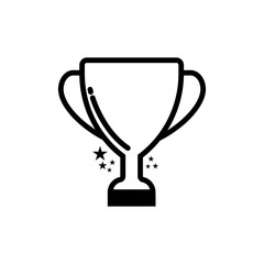 Trophy icon. Design template vector