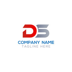 Initial DS Letter Logo With Creative Modern Business Typography Vector Template. Creative Letter DS Logo Vector.
