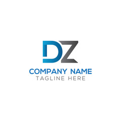 Initial DZ Letter Logo With Creative Modern Business Typography Vector Template. Creative Letter DZ Logo Vector.