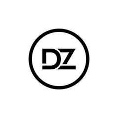 Initial DZ Letter Logo With Creative Modern Business Typography Vector Template. Creative Letter DZ Logo Vector.