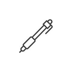 Mechanical pencil line icon. linear style sign for mobile concept and web design. Drafting Pencil outline vector icon. Symbol, logo illustration. Vector graphics