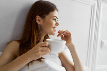 woman with cup of coffee