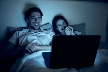 man watching tv in living room