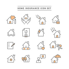 HOME INSURANCE ICON SET