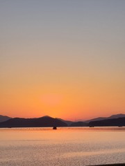 Fototapeta premium sunset in mountains