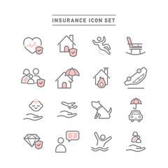 INSURANCE ICON SET