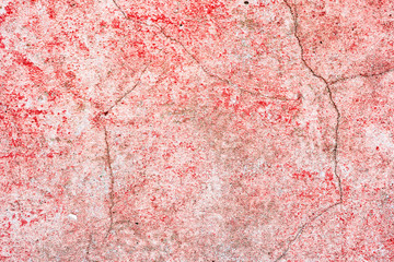 Naklejka premium Texture of a concrete wall with cracks and scratches which can be used as a background