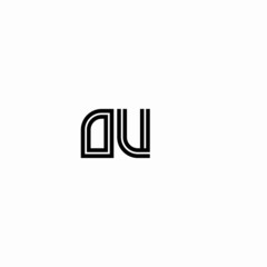 Initial outline letter OU style template