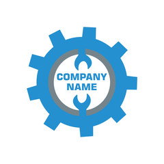 Gear logo icon graphic. Design template vector