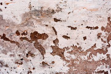 Texture of a concrete wall with cracks and scratches which can be used as a background
