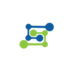 molecule logo vector icon template.