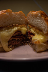 hamburger melted chees