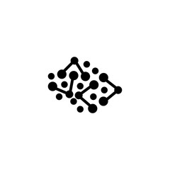 molecule logo vector icon template.