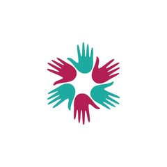 Community logo vector icon