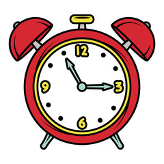 alarm clock wake up pop art style