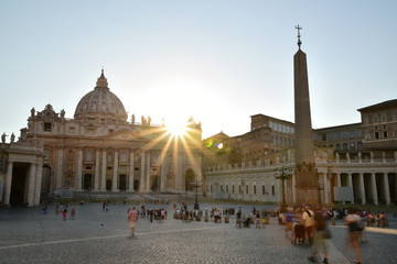 Fototapeta na wymiar Vatican at Sunset, Rome