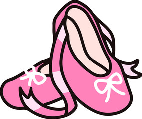 Outlined Simple Ballet Shoes © YouStore