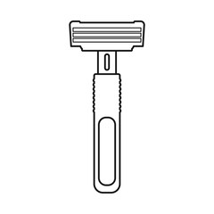 Isolated object of razor and hair sign. Graphic of razor and shaving stock symbol for web.