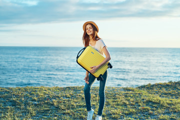 woman on the beach