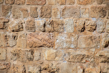 Old City Wall of Ancient Jerusalem Stones