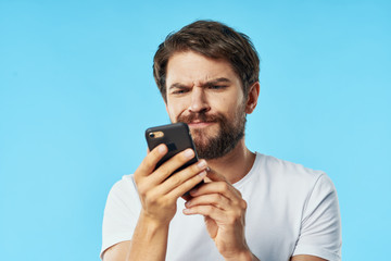 man with mobile phone