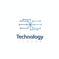 Technology Logo Design Icon Symbol