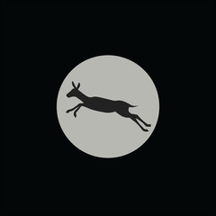 Obraz na płótnie Canvas Deer Logo Animal Icon Vector