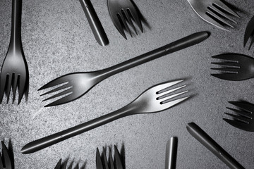 Disposable plastic cutlery