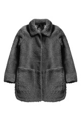 Fleece coat isolated