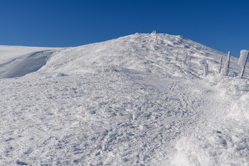 熊野岳から地蔵山への登山道