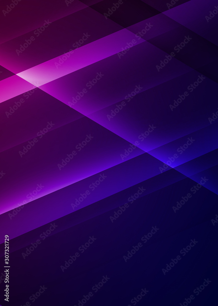 Poster dark abstract background with neon lines, glow. bright neon glow.