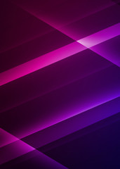 Dark abstract background with neon lines, glow. Bright neon glow.