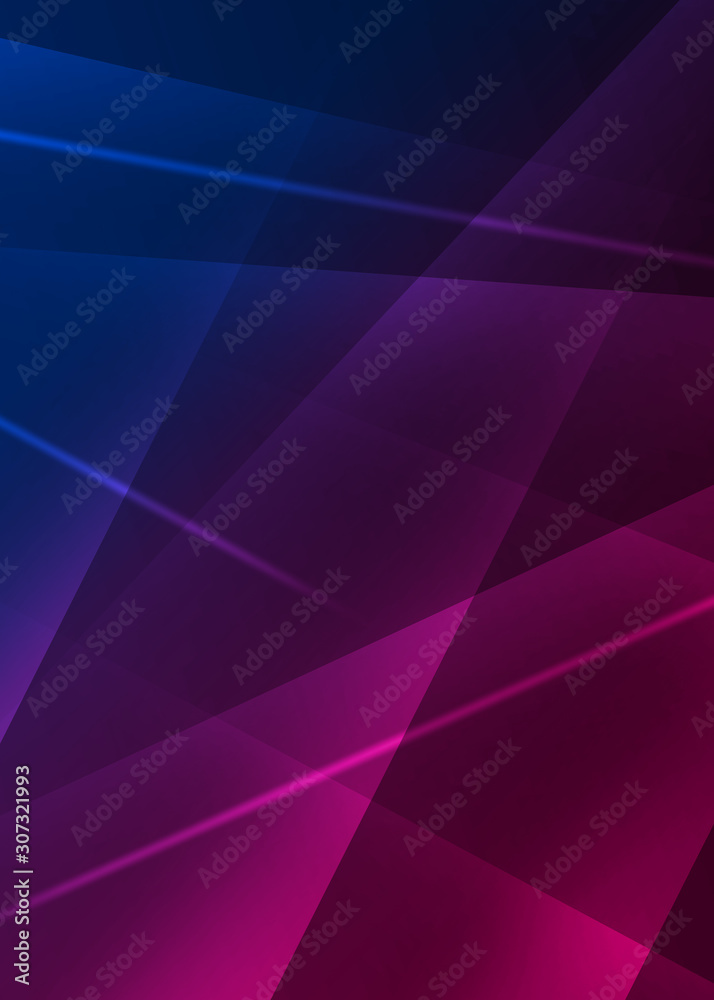 Poster dark abstract background with neon lines, glow. bright neon glow.