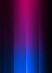 Dark abstract background with neon lines, glow. Bright neon glow.