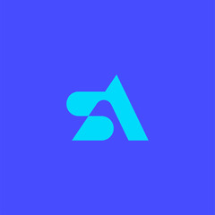 Creative Initial letter SA/AS abstract Vector logo for company identity. lowercase s and a vector logo. sa initial design template. Vector illustration