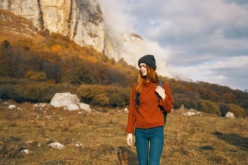 hiker in the mountains